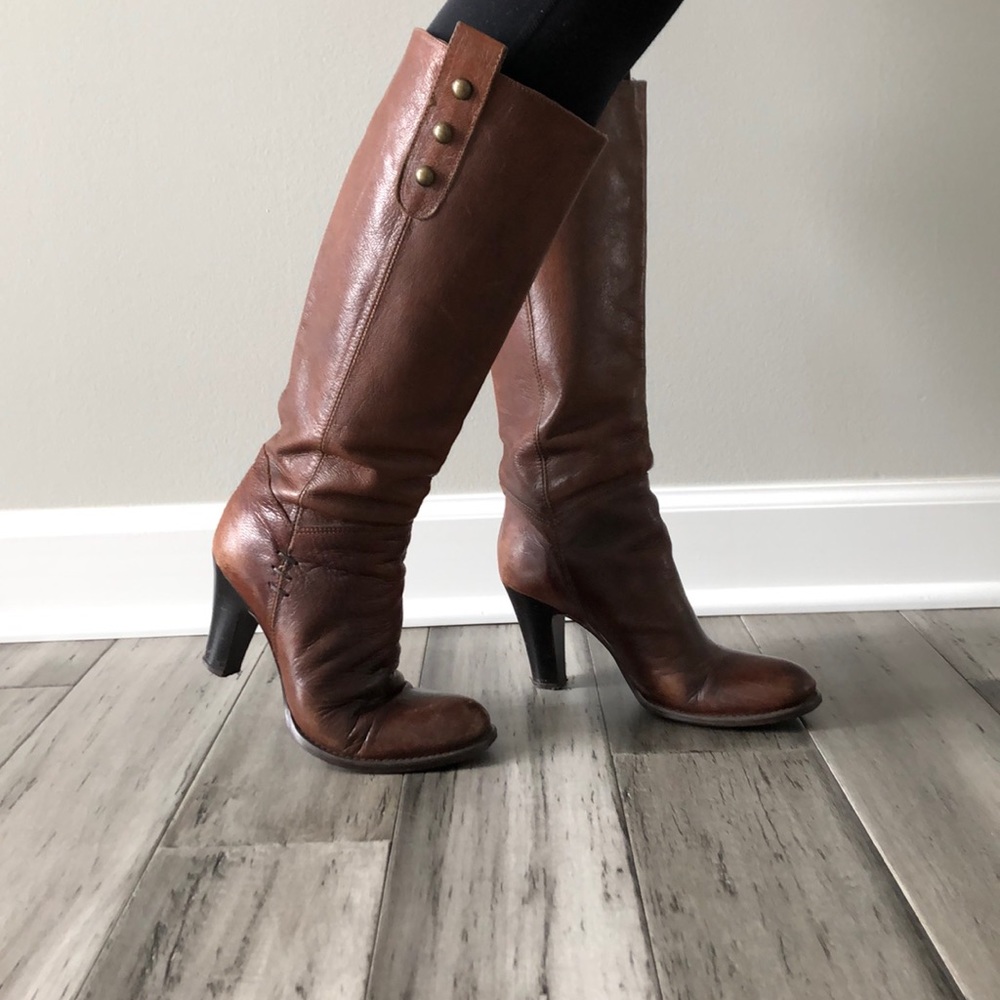 Brown High Heel Boots